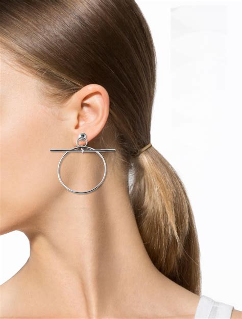 hermes hoop earrings